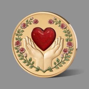 Meilei skirtas paauksuotas medalis