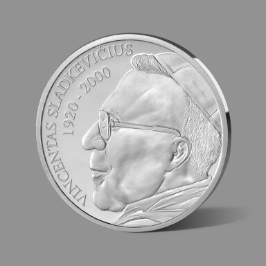 Kardinolui Vincentui Sladkevičiui dedikuotas gryno sidabro medalis Kardinolui Vincentui Sladkevičiui dedikuotas gryno sidabro medalis