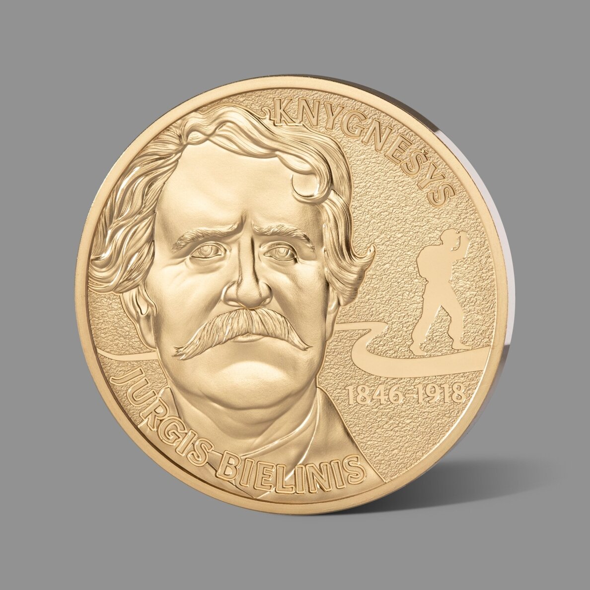 Knygnešiams bei Jurgiui Bieliniui skirtas paauksuotas medalis