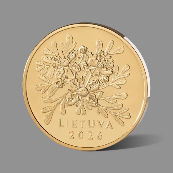 Laisvės gynėjų dienos 35-ųjų metinių atminimui skirtas paauksuotas medalis 1