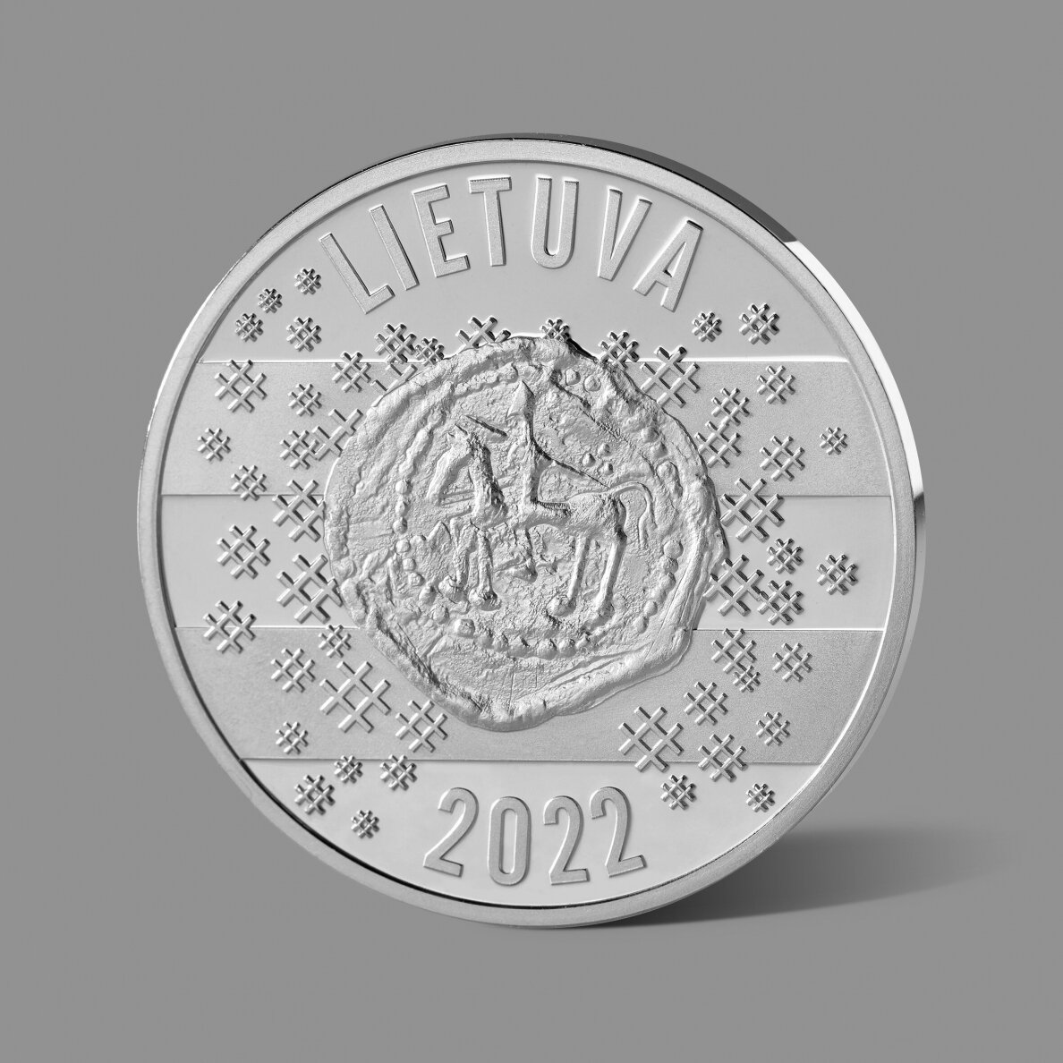 Lietuvos partizanams dedikuotas gryno sidabro medalis 1