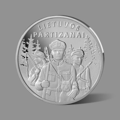 Lietuvos partizanams dedikuotas gryno sidabro medalis Lietuvos partizanams dedikuotas gryno sidabro medalis