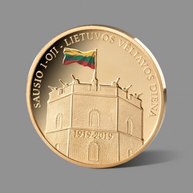 Lietuvos vėliavos dienos šimtmečiui skirtas paauksuotas medalis Lietuvos vėliavos dienos šimtmečiui skirtas paauksuotas medalis