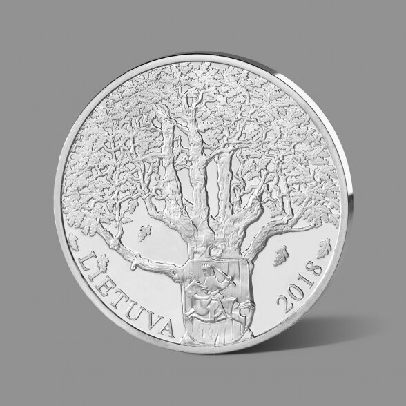 Lietuvos didžiajam kunigaikščiui Algirdui dedikuotas gryno sidabro medalis 1