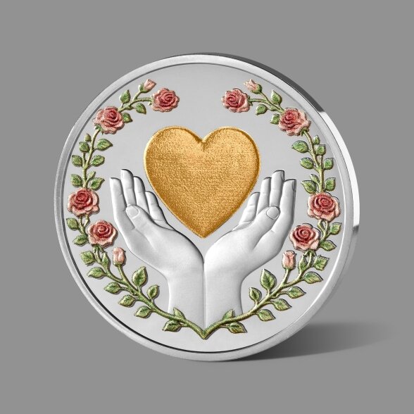 Meilei skirtas sidarbrinis medalis