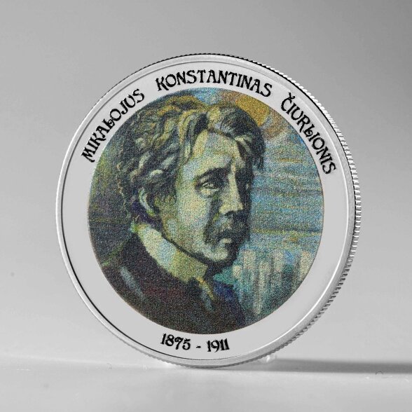 Mikalojui Konstantinui Čiurlioniui skirtas gryno sidabro medalis