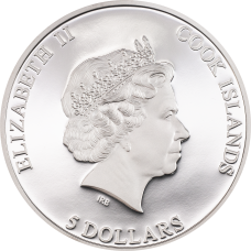 Sidabro moneta naktiniam Niujorko rajonui Manhatanui