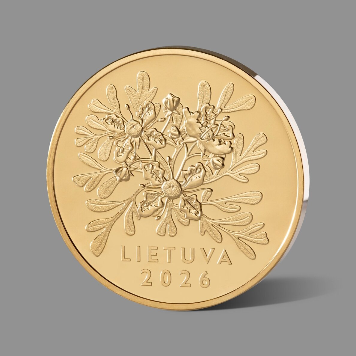 Meilei skirtas paauksuotas medalis 1