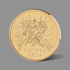 Valdovei Kotrynai Jogailaitei skirtas  paauksuotas atminimo medalis