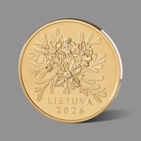 Meilei skirtas paauksuotas medalis