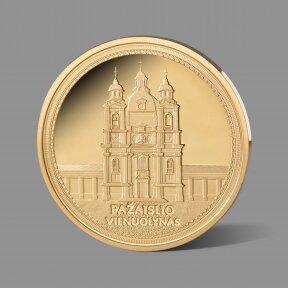 Pažaislio vienuolynui dedikuotas paauksuotas medalis