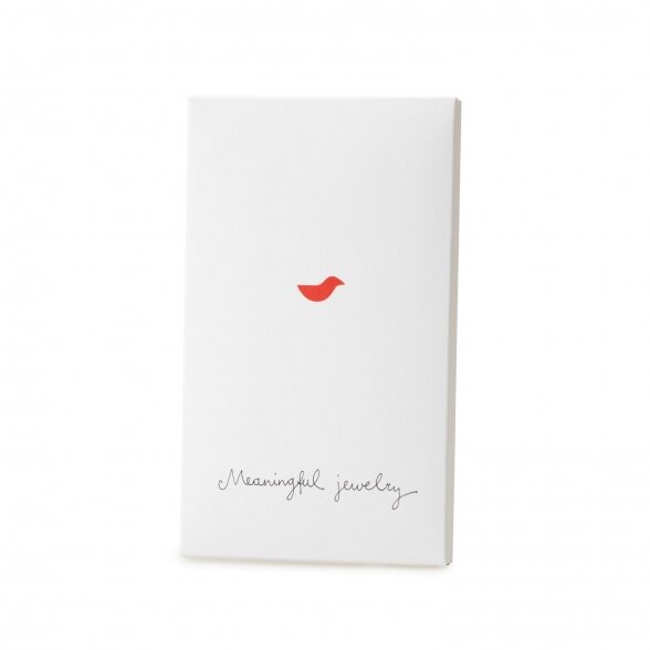 Pakabutis ,,Skaidrus gyvybės lašas" su aukso detalėmis ir deimantu 2