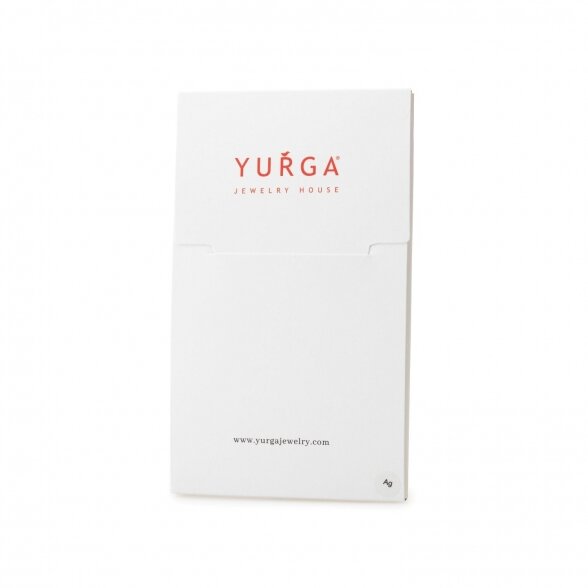 Pakabutis ,,Skaidrus gyvybės lašas" su aukso detalėmis ir deimantu 3