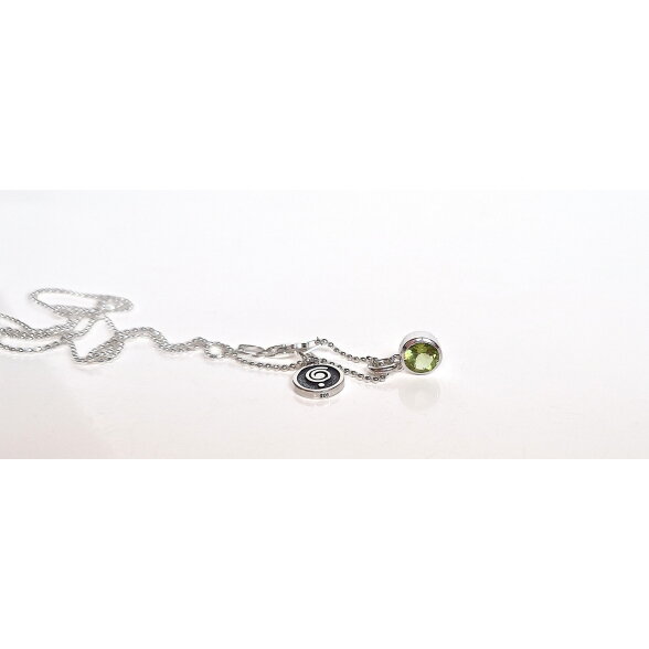Peridoto pakabukas su grandinėle „Gausa ir klestėjimas“ 3