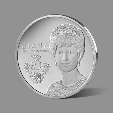 Princesei Dianai dedikuotas gryno sidabro medalis Princesei Dianai dedikuotas gryno sidabro medalis
