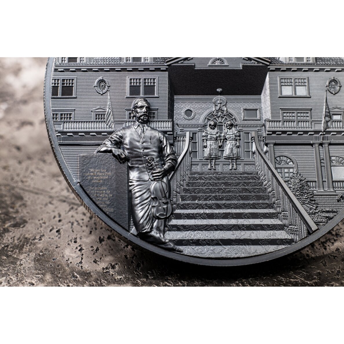 Sidabrinė moneta Stenlio viešbučiui 4