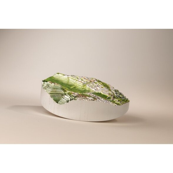 Sidabrinė spalvomis puošta moneta, imituojanti Maču Pikču 3