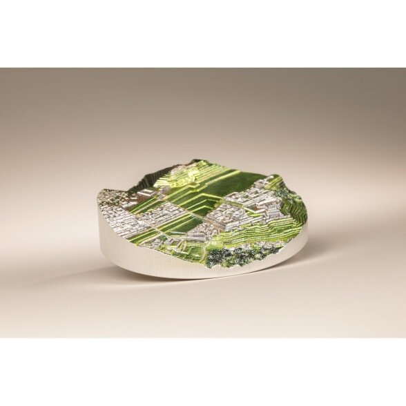 Sidabrinė spalvomis puošta moneta, imituojanti Maču Pikču 2