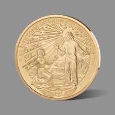 Šv. Velykoms skirtas paauksuotas atminimo medalis