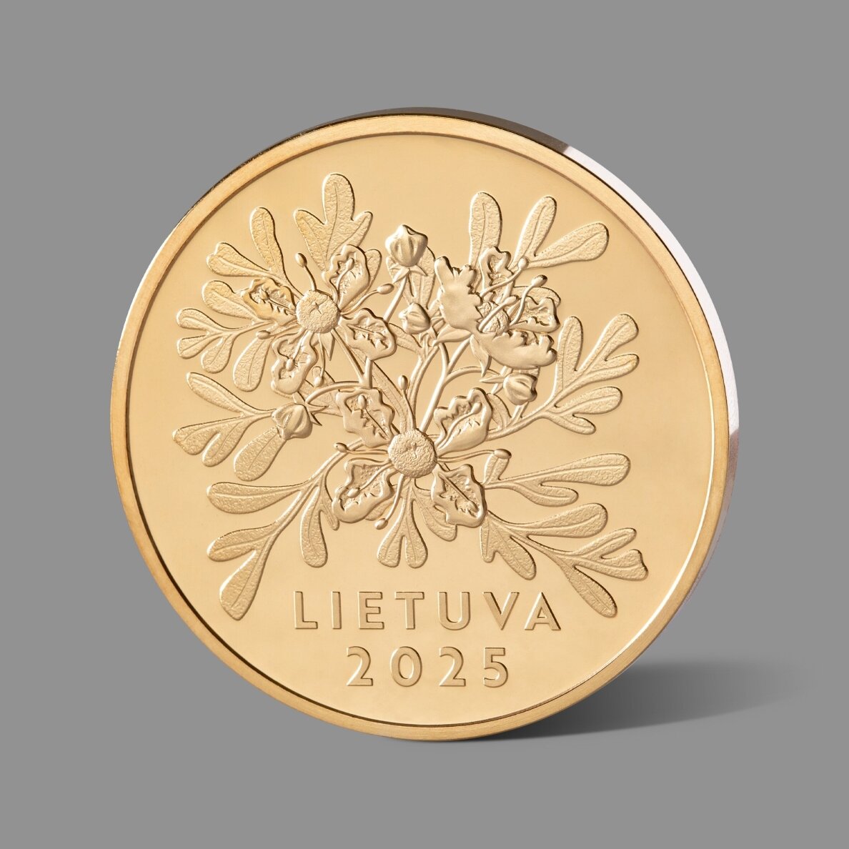 Joninėms skirtas paauksuotas medalis 1