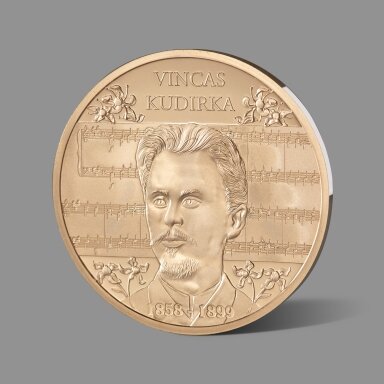 Vincui Kudirkai skirtas paauksuotas medalis